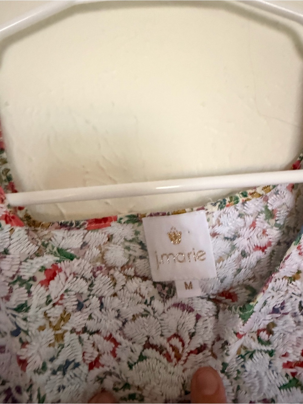 J. Marie Floral Sleevless Top Size Medium - Picture 4 of 5